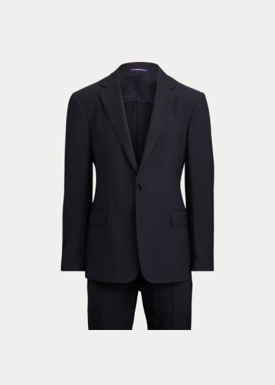 Trajes Ralph Lauren Hombre Azul Marino - RLX Gregory Wool Twill - UGYWQ6948